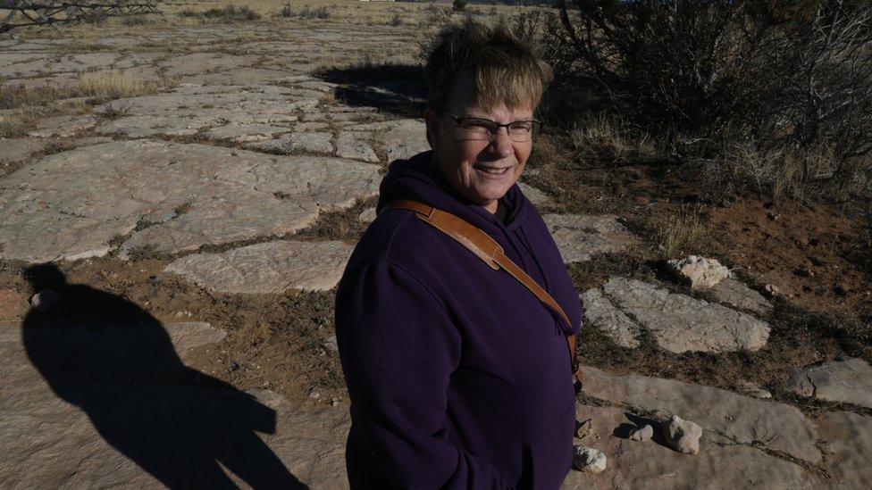 Former patrol officer Reggie Fluty standing at the spot where Matthew Shepard was left to die