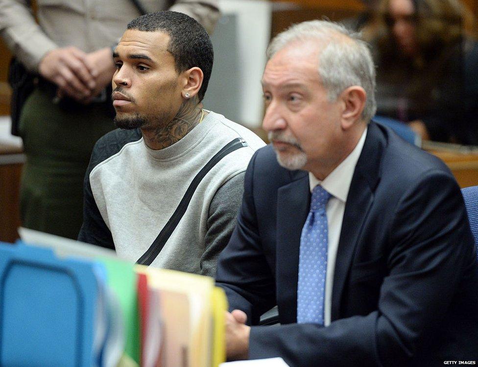 Chris Brown and Mark Geragos