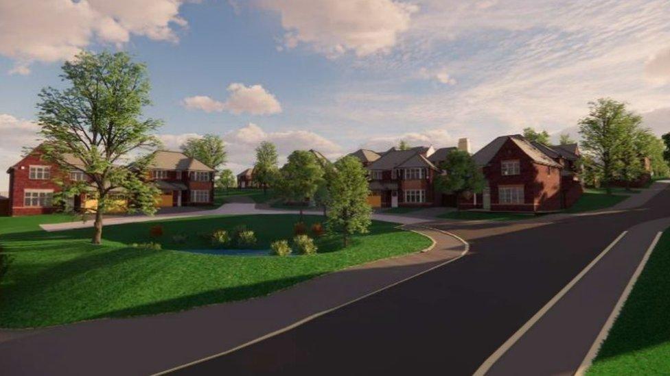 Artist impression of Redrow Homes scheme in Caerleon