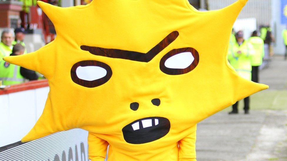 Partick Thistle's mascot Kingsley