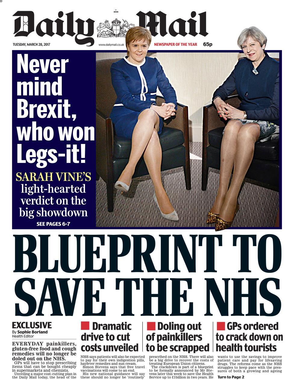 Daily Mail front page