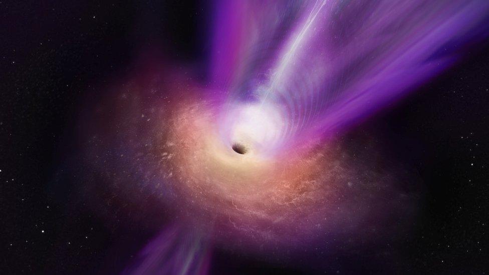 Artists impression of a black hole