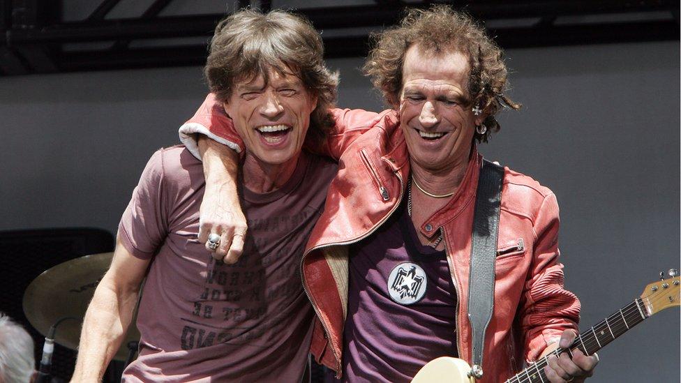 Mick Jagger and Keith Richards