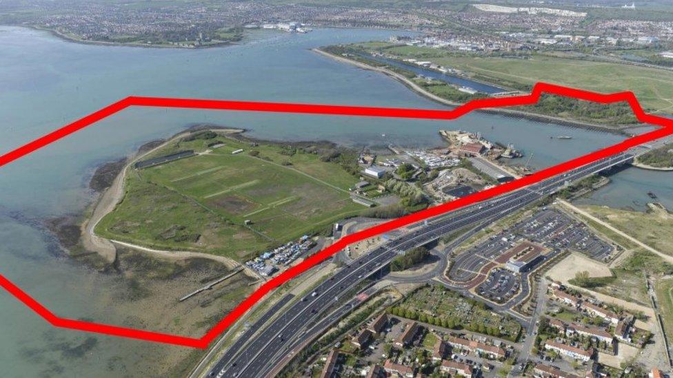 Plans for the "super peninsula" in Portsmouth