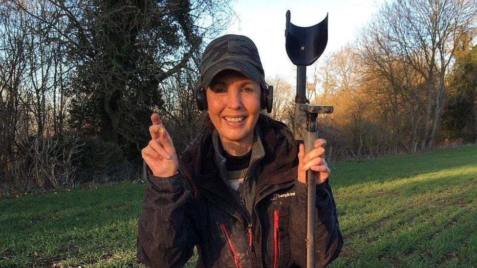 Sue Washington, the metal detectorist who made the discovery