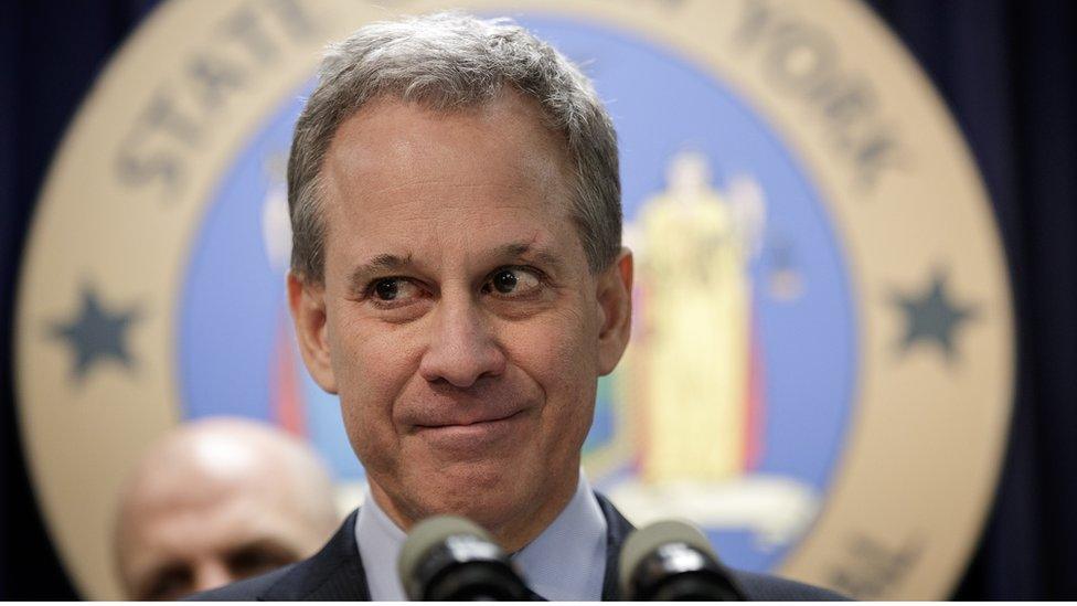 New York state Attorney General Eric Schneiderman