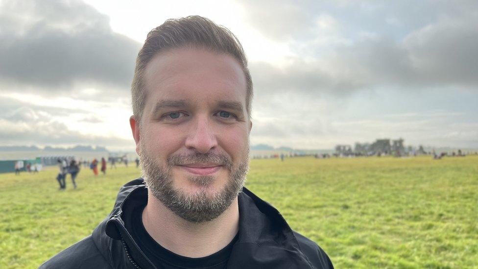 Scott Ashman, head of Stonehenge for English Heritage, photographed outside