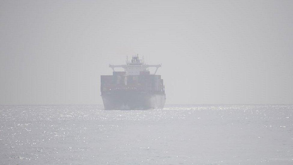 The Danish container ship Tonsberg