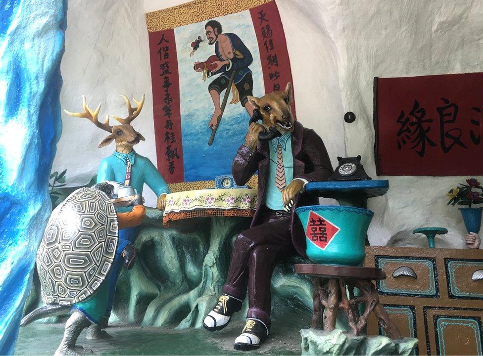 Picture of statues at Singapore's Haw Par Villa