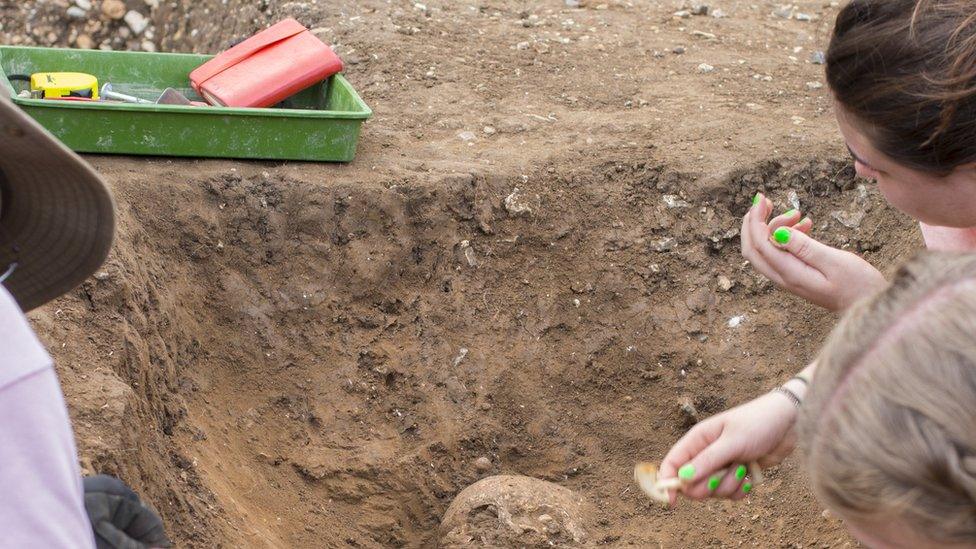 Archaeologists working in Cookham