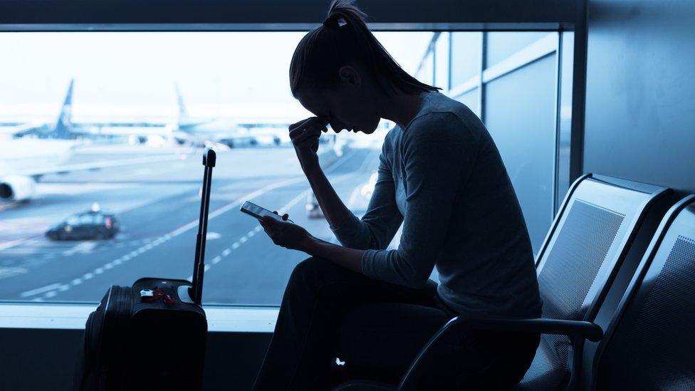 woman at airport