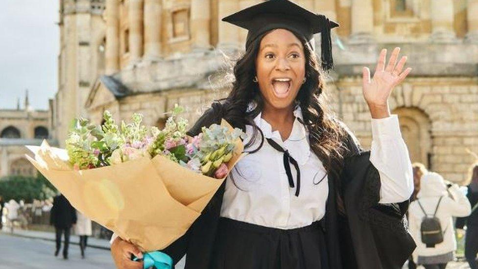 DJ Cuppy at graduation