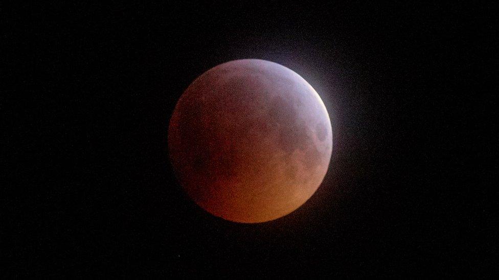 super blood moon - Shetland