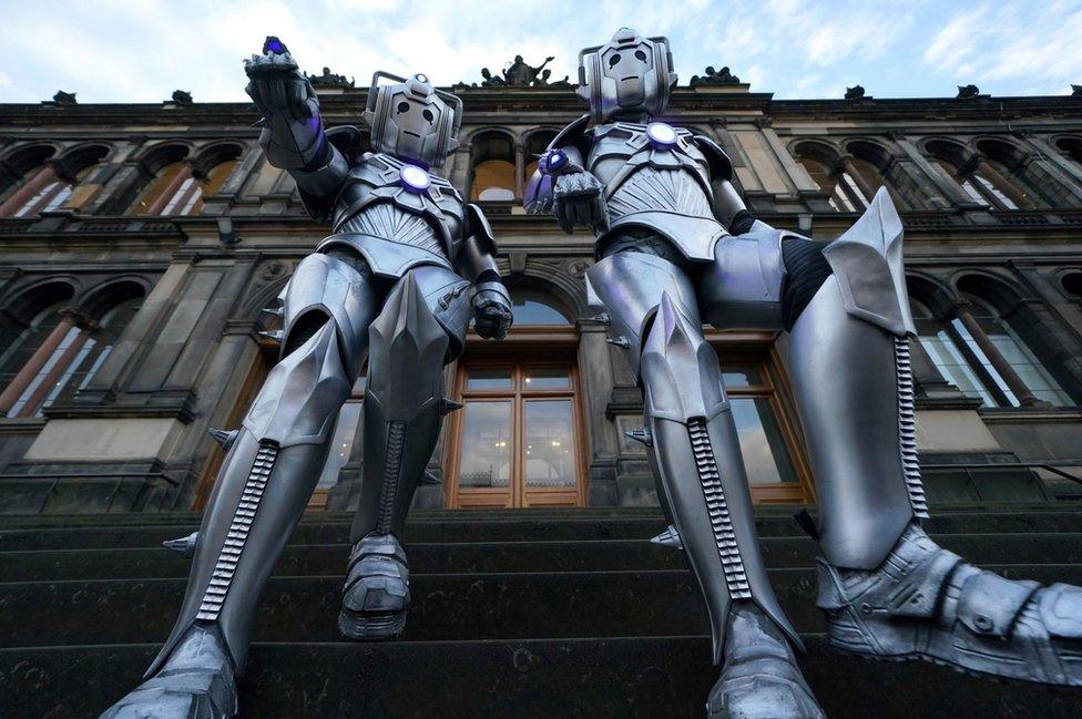 Cybermen at the National Museum of Scotland