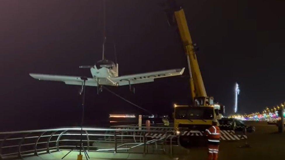 Blackpool plane recovery