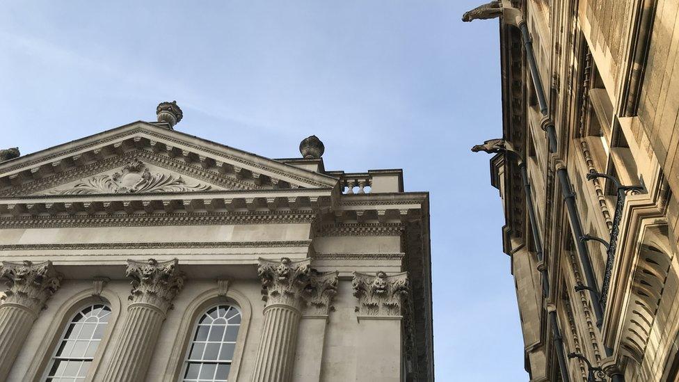 The Senate House and Gonville and Caius College