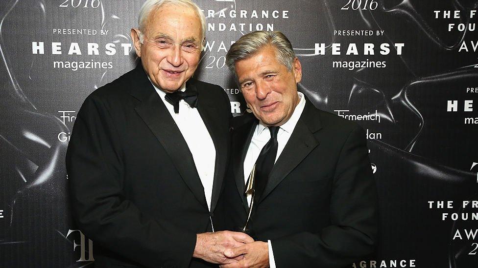 L Brands billionaire founder Les Wexner (L) and Victoria's Secret's former chief marketing officer, Ed Razek (R)