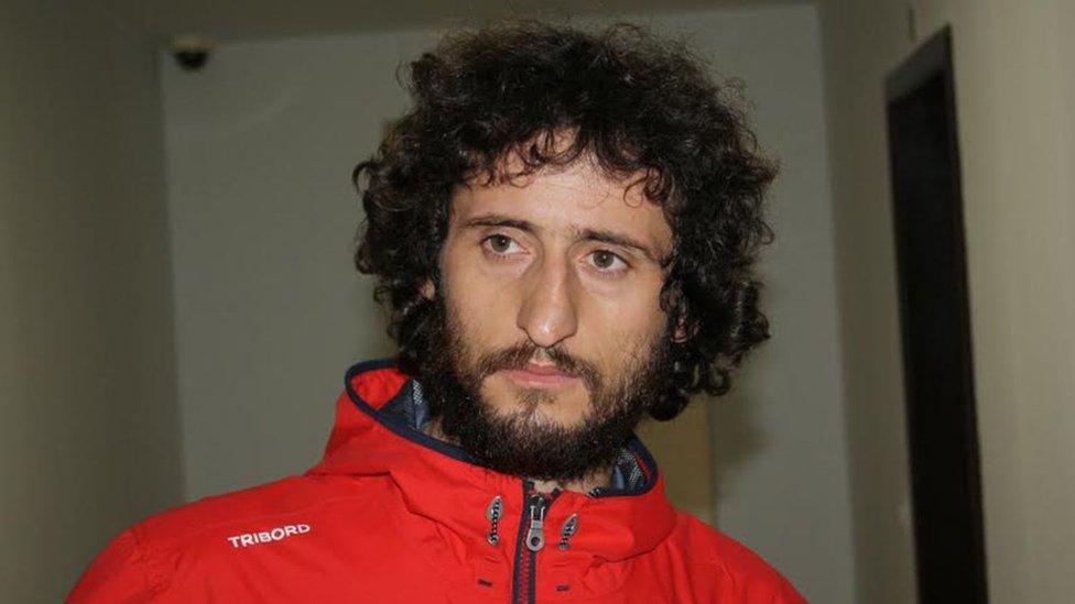 A handout photo released by the Albanian police shows Ismail Morinaj, (7 Oct)