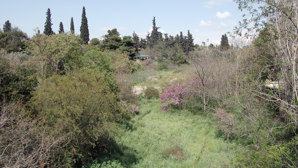 River Ilisos in Athens