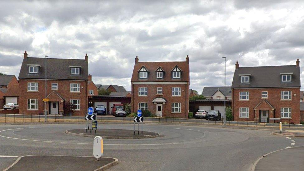 Copcut Rise estate in Droitwich.