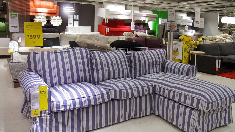 An Ikea couch