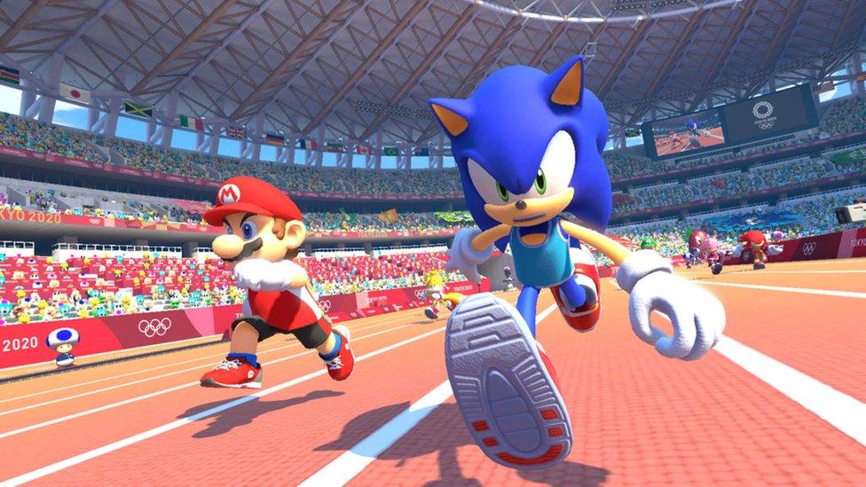 Sonic and Mario racing