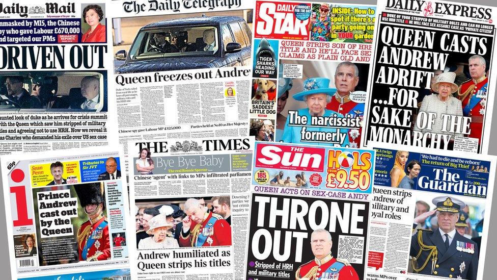 Front pages