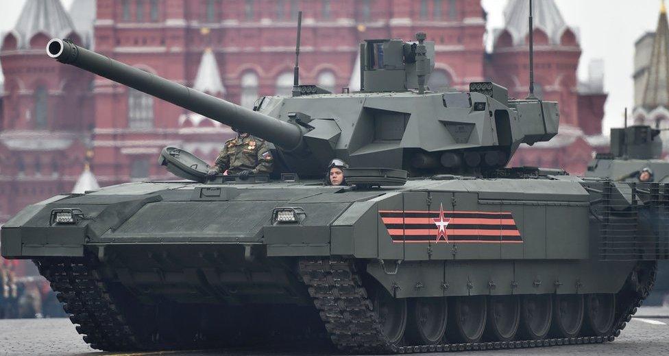 Armata tank in Red Square, Moscow, 9 May 2017