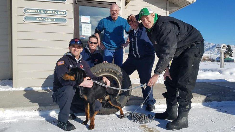 Blaze with the Butte Silver Bow Fire Department