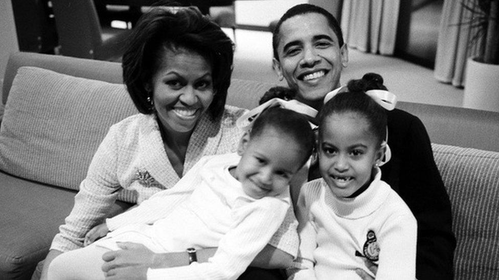 Obama family photo, undated