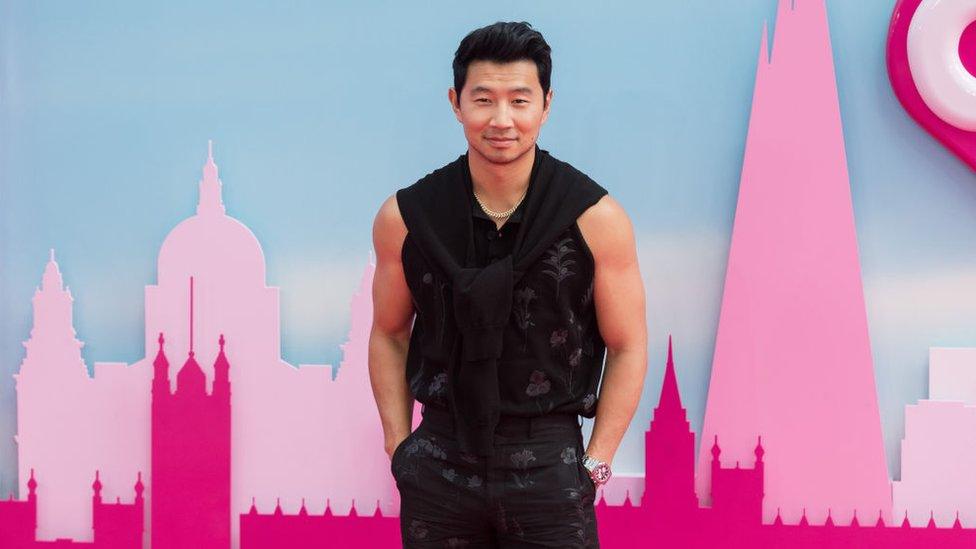 simu liu at barbie premiere