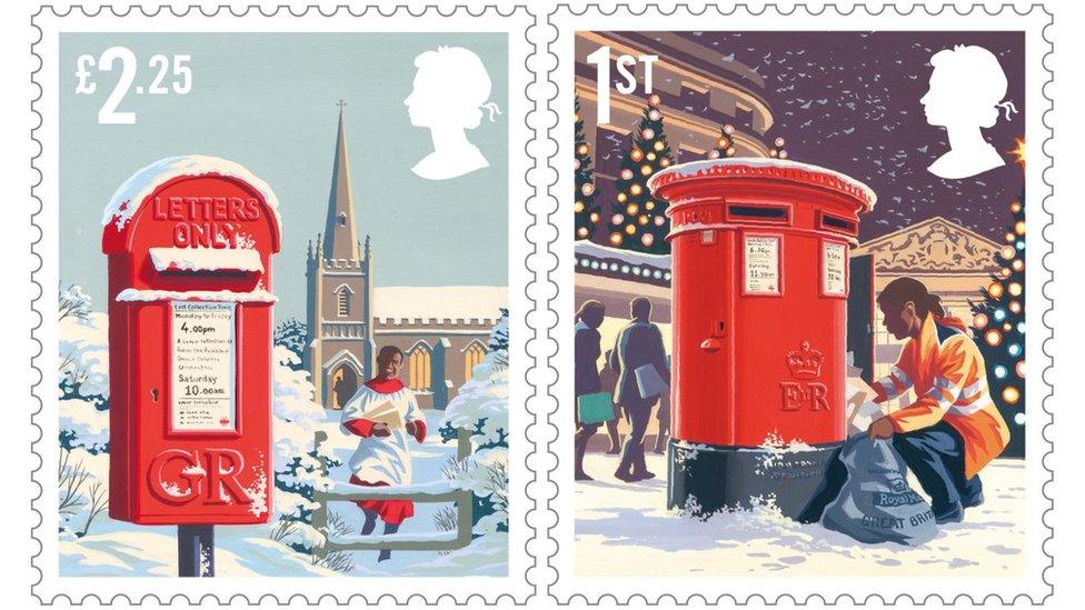 2018 Christmas stamp designs