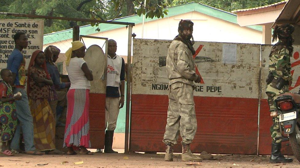 Army guarding hospital