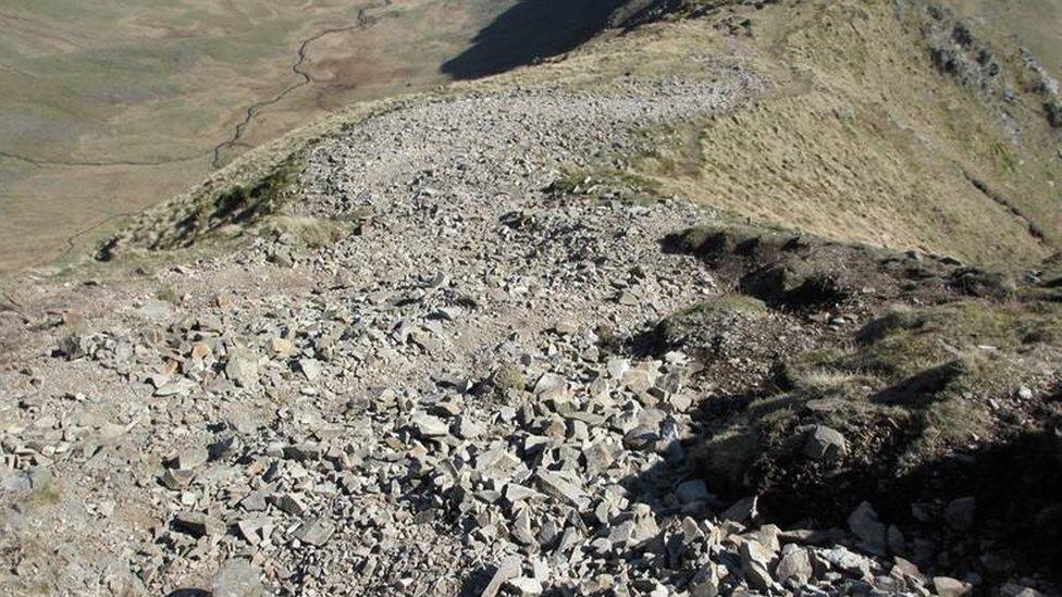 Looking down on Long Stile from High Street