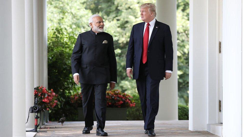 President Trump and Prime Minister Narendra Modi at the White House