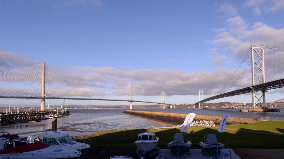 The Queensferry Crossing (left) has been far more resilient than the old Forth Road Bridge (right)