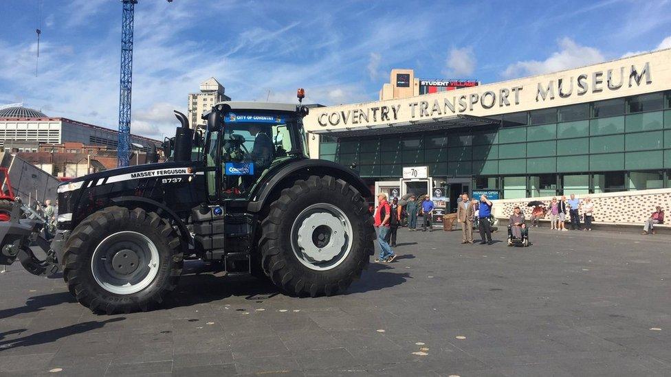 Massey Ferguson tractor parade