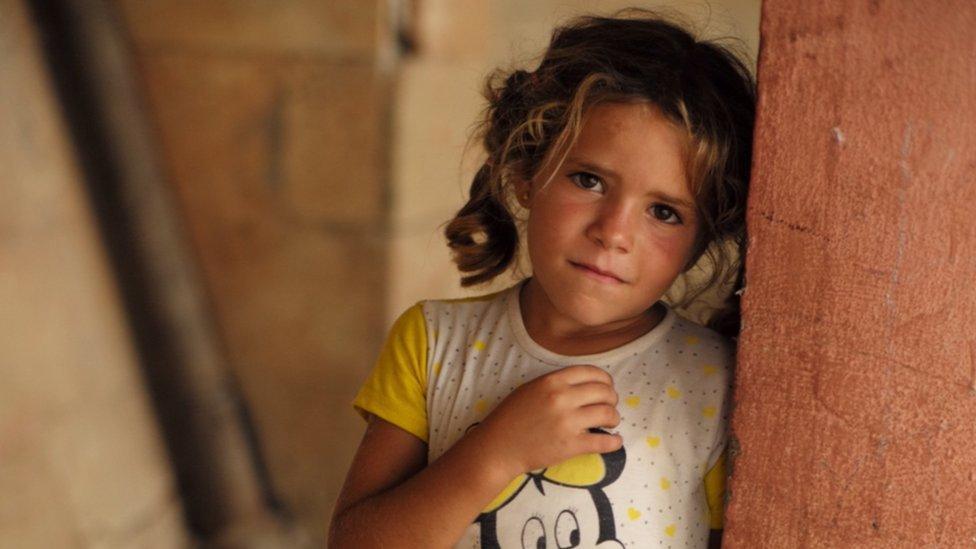 Displaced Syrian girl, Latakia, Syria