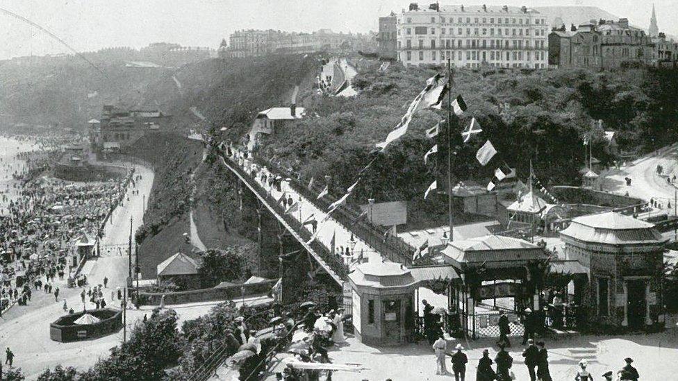 Spa Entrance in South Cliff Gardens in Scarborough