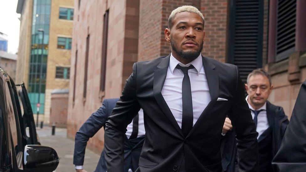 Joelinton outside Newcastle Magistrates Court