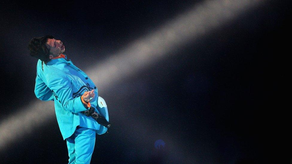 Prince performs during the "Pepsi Halftime Show" at Super Bowl XLI between the Indianapolis Colts and the Chicago Bears on February 4, 2007