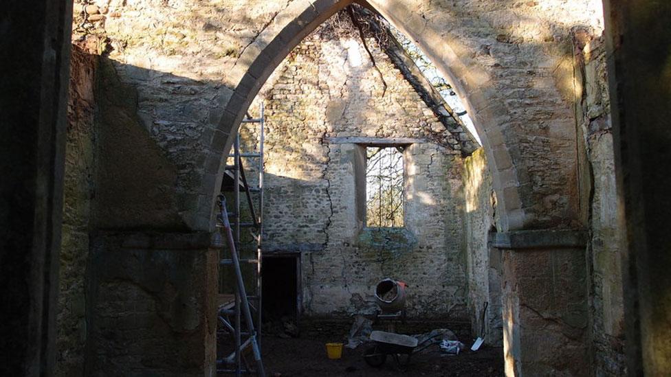 Interior All Saints Church in Denton in 2012