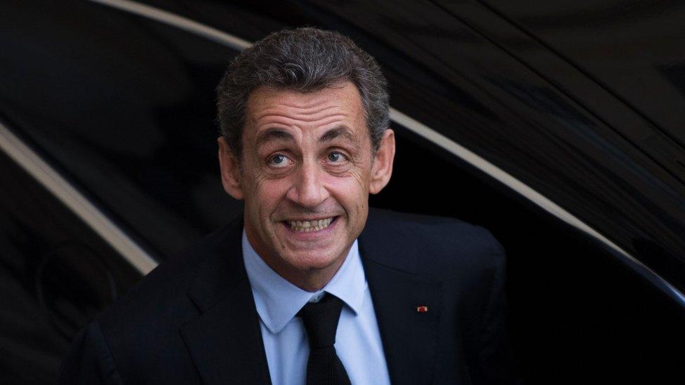 Former French president and candidate Nicolas Sarkozy