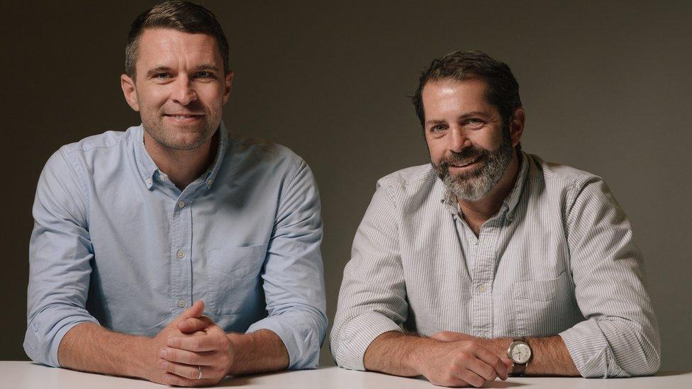 Allbirds co-founders Tim Brown (left) and Joey Zwillinger