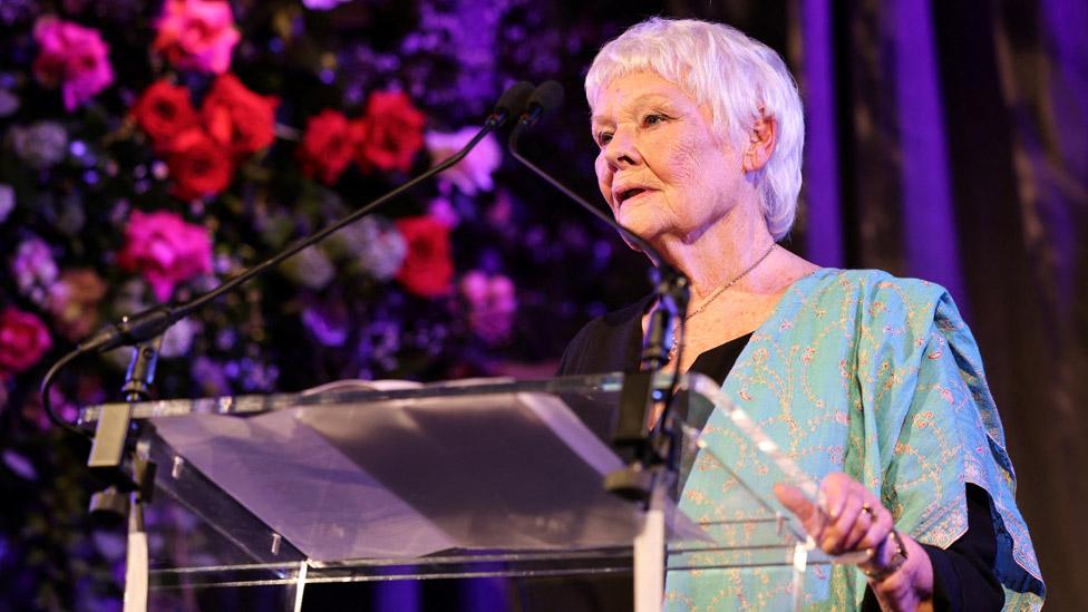 Judi Dench on stage