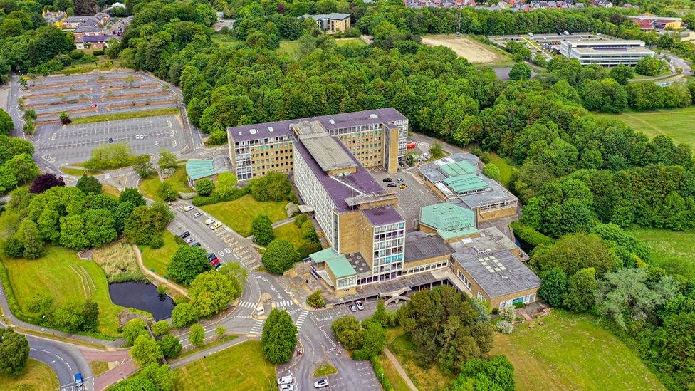 Aerial view of County Hall