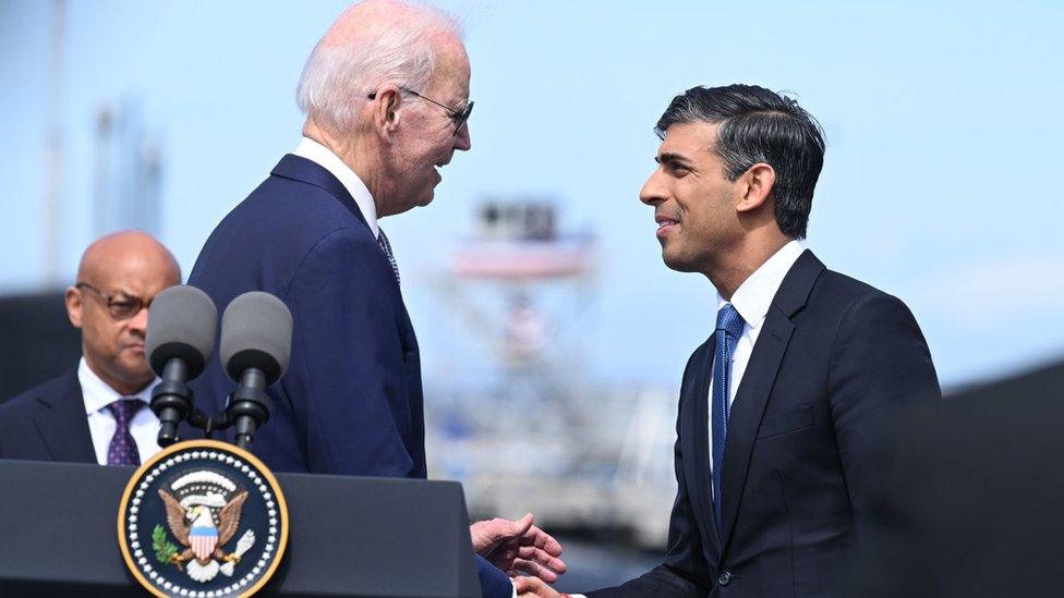 US President Joe Biden and UK PM RIshi Sunak