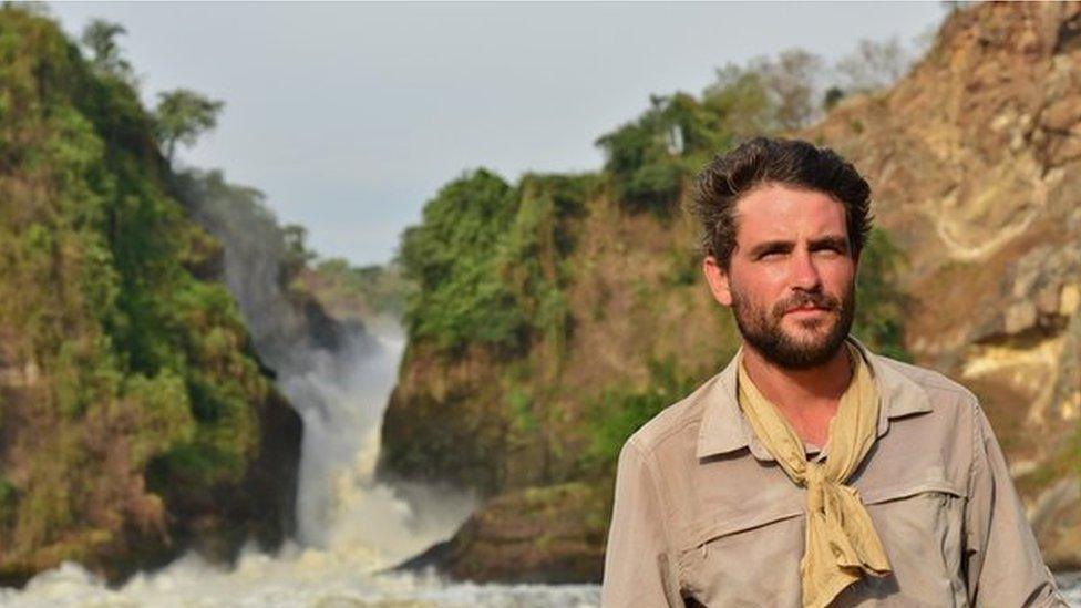 Levison Wood at Murchison Falls in Uganda