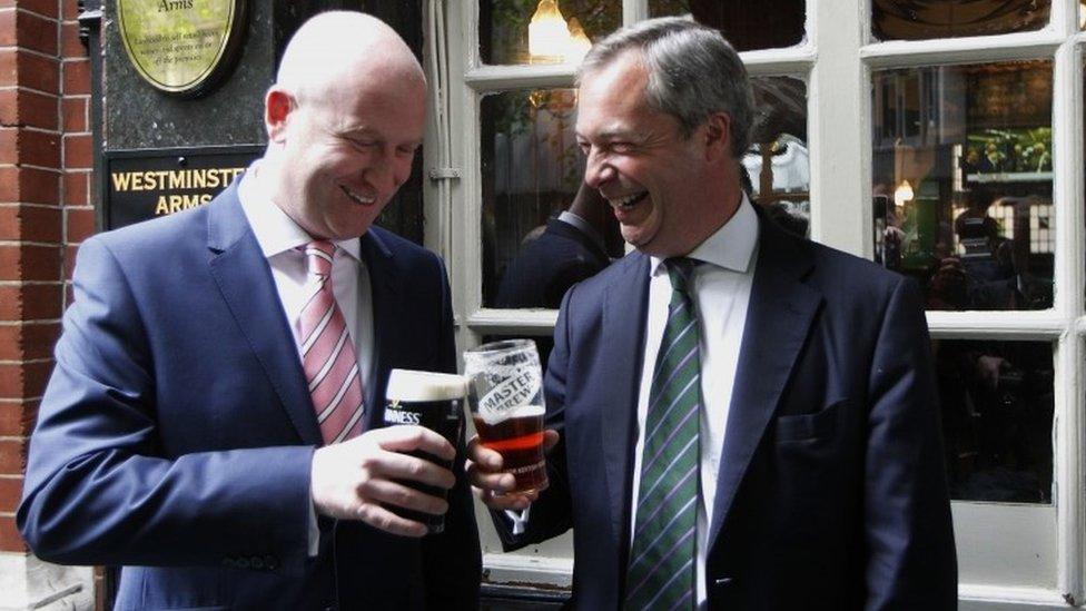 Paul Nuttall and Nigel Farage