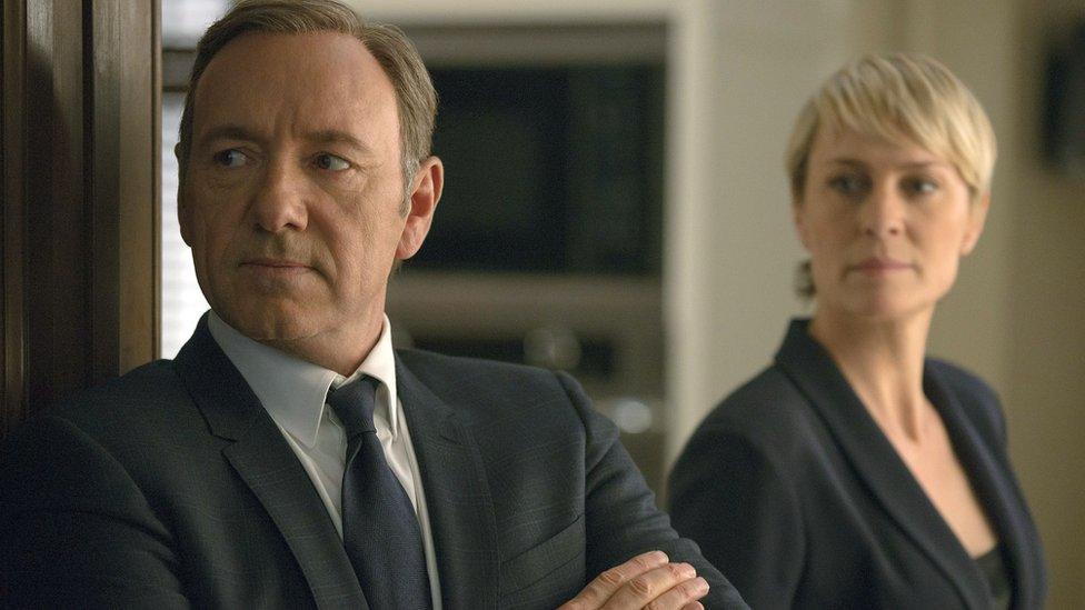 Kevin Spacey and Robin Wright in House of Cards